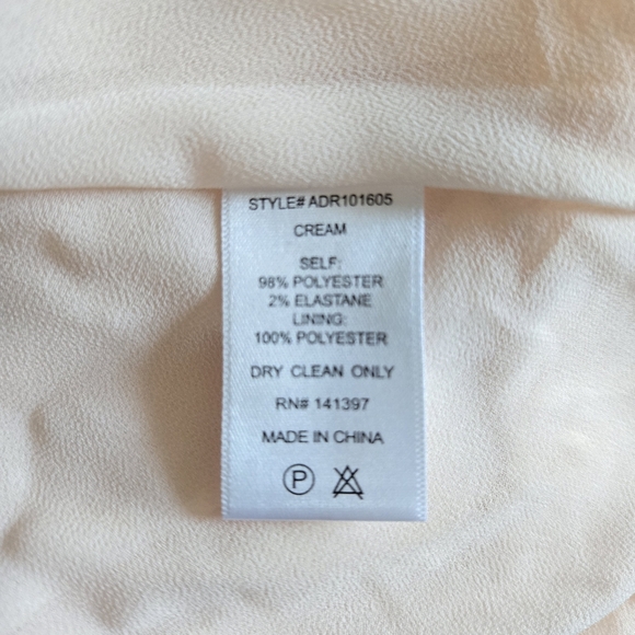 New ASTR The Label Tie Back Puff Sleeve Cream Midi Dress Medium NWT - Picture 11 of 11